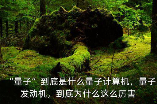 “量子”到底是什么量子計(jì)算機(jī)，量子發(fā)動(dòng)機(jī)，到底為什么這么厲害