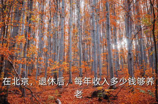 在北京，退休后，每年收入多少錢夠養(yǎng)老