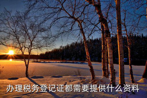 稅務(wù)登記都需要什么資料，辦理稅務(wù)登記證都需要提供什么資料