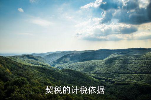 契稅計稅依據(jù)是什么，房產(chǎn)契稅的計稅依據(jù)