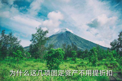 那些固定資產不提折舊為什么，為什么這幾項固定資產不用提折扣
