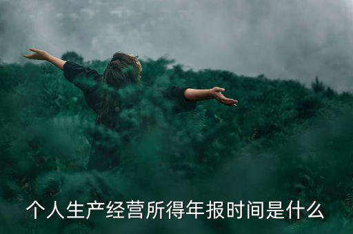 個人經(jīng)營所得是什么時候申報，個人所得稅什么時候申報