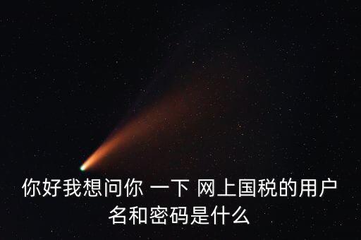 稅務(wù)登記密碼是什么，國(guó)稅第一次網(wǎng)上申報(bào)的登陸密碼是什么