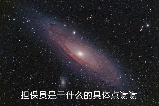 擔(dān)保員是干什么的具體點謝謝