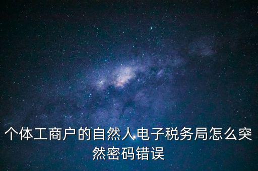 稅務密碼不對什么原因，為什么稅務網剛改自然人密碼登陸一直顯示密碼錯誤