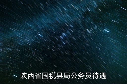 西安地稅局都有什么福利，陜西省國稅縣局公務員待遇