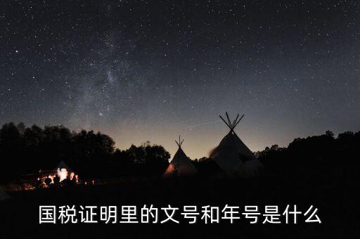 納稅證明文書號(hào)指什么，營(yíng)業(yè)執(zhí)照清稅證明文號(hào)是什么
