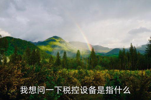 我想問一下稅控設備是指什么