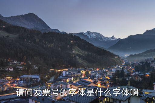 微信發(fā)票代碼是什么字體，發(fā)票的編號是用什么字體