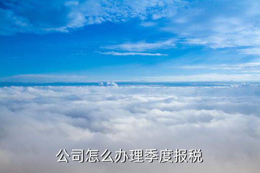 什么企業(yè)按季度申報(bào)稅，公司怎么辦理季度報(bào)稅
