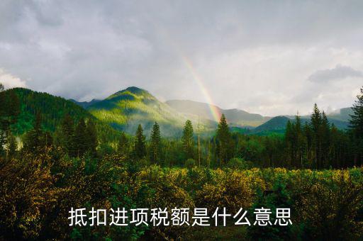 什么是抵扣進(jìn)項(xiàng)稅，什么是進(jìn)項(xiàng)稅額抵扣