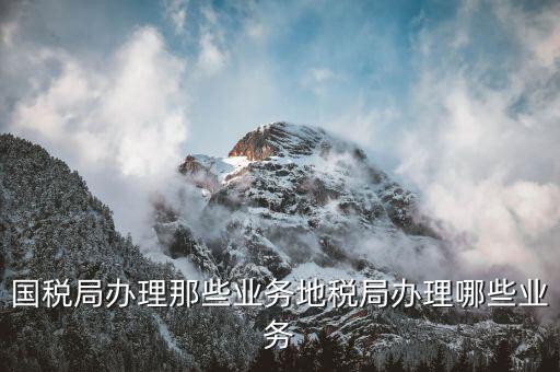 國(guó)稅文書經(jīng)辦辦什么業(yè)務(wù)，國(guó)稅局是做什么的具體辦理什么業(yè)務(wù)