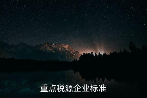 什么企業(yè)報重點稅源，報重點稅源報表的目的是什么