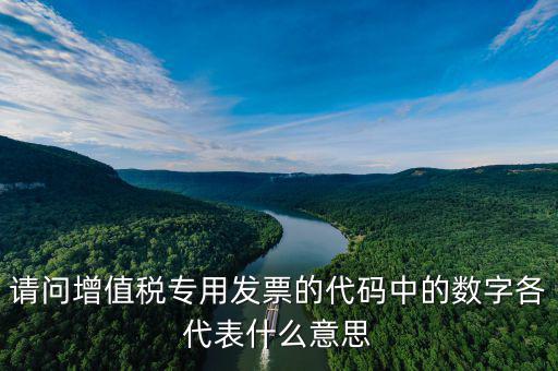 專(zhuān)票發(fā)票代碼是什么意思，增值稅專(zhuān)用發(fā)票的號(hào)都是什么意思