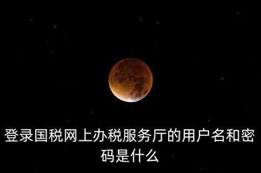 國(guó)稅登錄賬號(hào)密碼是什么，國(guó)稅第一次網(wǎng)上申報(bào)的登陸密碼是什么