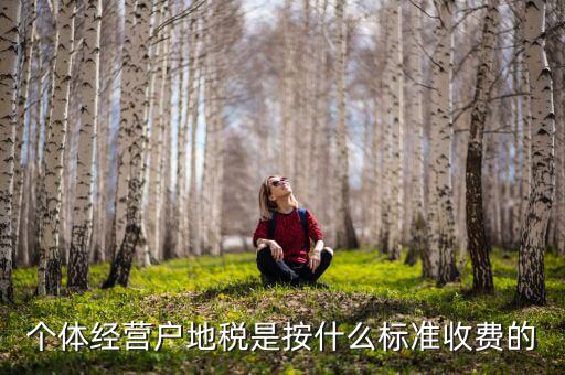 個(gè)體經(jīng)營(yíng)戶(hù)地稅是按什么標(biāo)準(zhǔn)收費(fèi)的