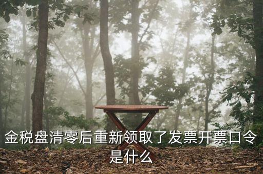 百旺金賦稅控盤口令是什么，金稅盤清零后重新領(lǐng)取了發(fā)票開票口令是什么