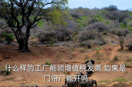 什么樣的公司可以領發(fā)票，什么樣的工廠能領增值稅發(fā)票 如果是門簾廠能開嗎