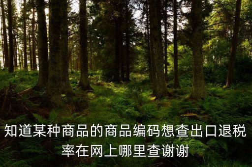 什么網(wǎng)站能查到退稅率，有沒有查詢出口退稅率的網(wǎng)址