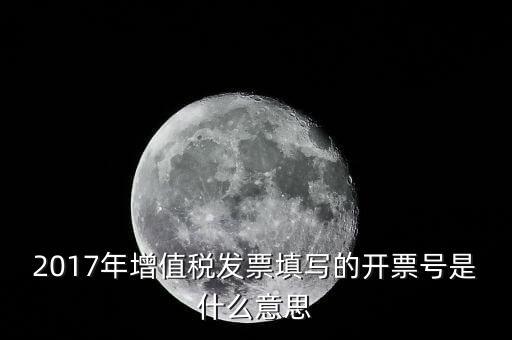 打發(fā)票稅票號是什么意思，增值稅專用發(fā)票的號都是什么意思
