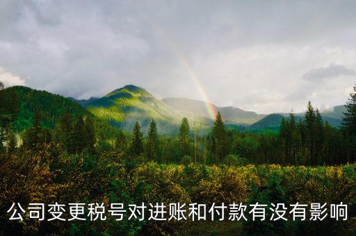 稅號變更是什么意思，公司變更稅號對進(jìn)賬和付款有沒有影響