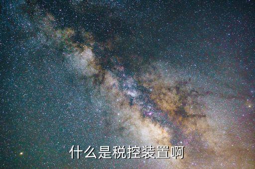 稅控組件是什么，什么是稅控裝置