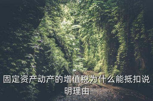 為什么用固定資產(chǎn)抵稅，固定資產(chǎn)抵稅問題