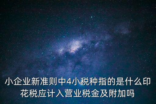 地稅小稅種什么意思，小規(guī)模納稅人地稅一般報(bào)什么稅種