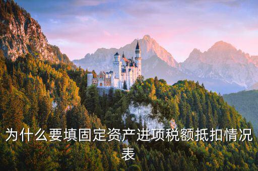 申報(bào)表固定資產(chǎn)進(jìn)項(xiàng)稅有什么作用，國(guó)稅報(bào)表中固定資產(chǎn)進(jìn)項(xiàng)稅報(bào)表