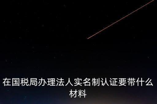 辦理實(shí)名辦稅需要什么資料，在國(guó)稅局辦理法人實(shí)名制認(rèn)證要帶什么材料