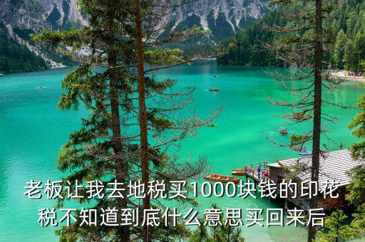 地稅印花稅什么意思，印花稅是什么意思
