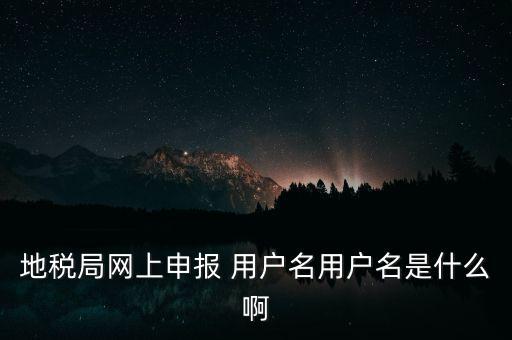 山東地稅網(wǎng)上申報賬號密碼是什么，地稅申報的用戶名和密碼是什么