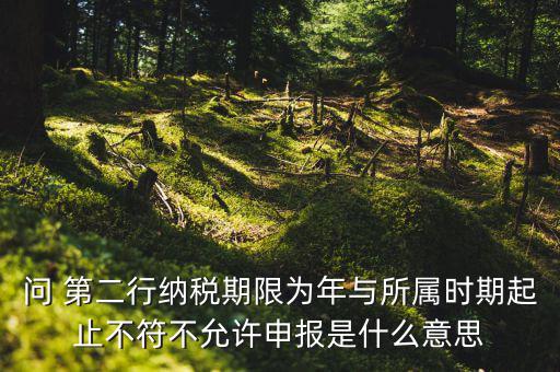 申報屬期不存在年度申報記錄什么意思，地稅當前屬期不存在待申報稅種什么意思