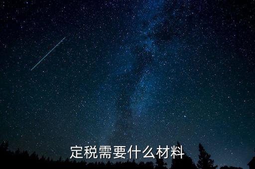 國稅定稅需要什么手續(xù)，定稅的流程