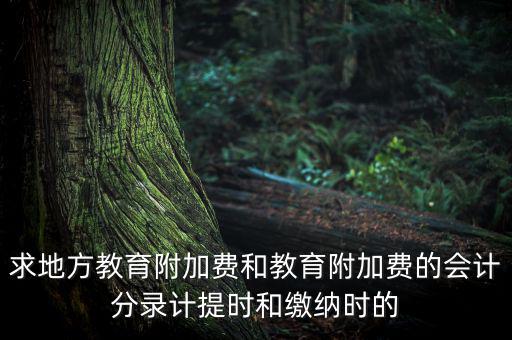 地方教育費(fèi)附加是什么意思，教育費(fèi)附加代表什么意思