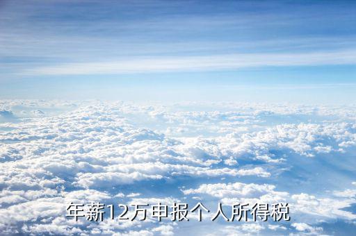 12萬申報有什么好處，12萬報稅的意義