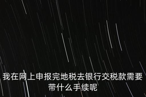 核稅后拿什么去交稅，申報交稅需要什么手續(xù)