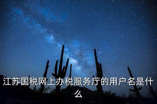 江蘇國(guó)稅用戶名密碼是什么，江蘇國(guó)稅網(wǎng)上辦稅服務(wù)廳的用戶名是什么