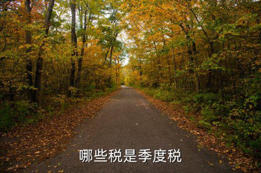 按季度交什么稅，哪些稅是季度稅
