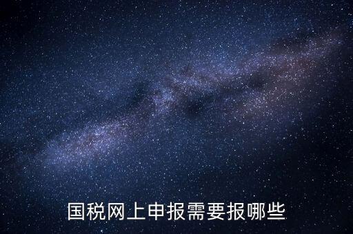 網(wǎng)上申報國稅需要什么，去國稅辦稅大廳申報網(wǎng)上申報資格需要什么
