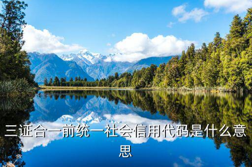 社會(huì)統(tǒng)一信用代碼是什么，深圳碼統(tǒng)一社會(huì)信用代碼是什么