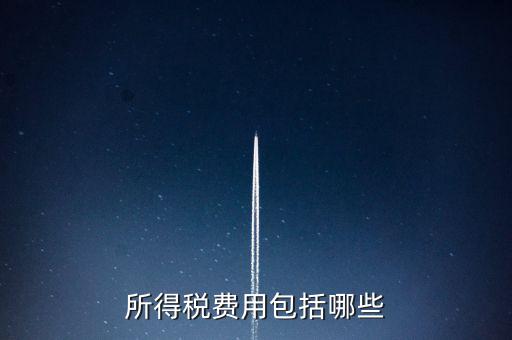 所得稅費(fèi)用包括哪些