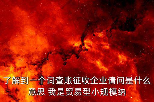 什么是稅收調(diào)查企業(yè)，企業(yè)所得稅稅收調(diào)查