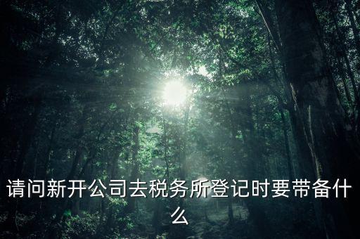 新公司國稅登記需要什么資料，剛辦的營業(yè)執(zhí)照到國稅局登記需要那些材料
