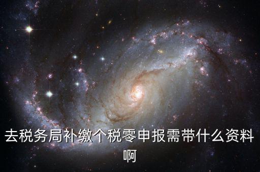 補繳個稅需要什么資料，去稅務局補繳個稅零申報需帶什么資料啊