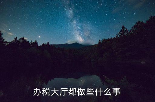 稅務(wù)大廳承擔(dān)什么責(zé)任，辦稅大廳都做些什么事