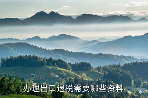 出口退稅需要什么，辦理出口退稅需要提供哪些資料或證件