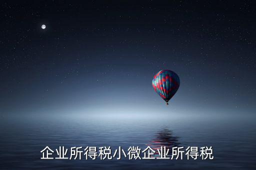 什么企業(yè)算小微企業(yè)所得稅，企業(yè)所得稅小微企業(yè)所得稅