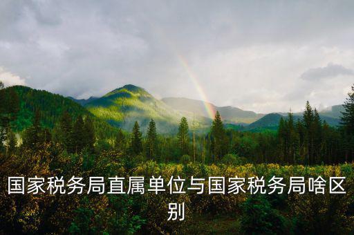 國(guó)稅直屬局管什么區(qū)別，直屬國(guó)稅與市區(qū)國(guó)稅有什么區(qū)別