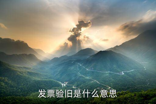 發(fā)票驗舊都需要帶什么意思，發(fā)票驗舊是什么意思